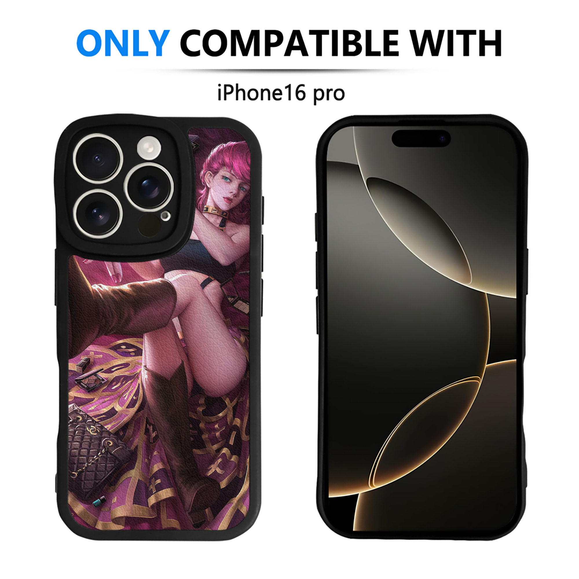 （画像用） ジョジョの奇妙な冒険 JoJo's Bizarre Adventure 【iPhone 16シリーズ対応】シリコンスマホケース（レザー調） 材質：シリコン